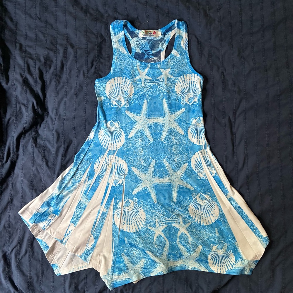 Blue and White Starfish Shell Dress
